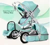 Hoge landschap kinderwagen 3 in 1 mama Luxe Travel Pram Carriage Mand Autostoel en Carrito