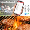 AIDMAX WR01 Cyfrowy bezprzewodowy BBQ Meat Termometr Grill Thermomet Thermomet z Sondy ze stali nierdzewnej Gotowanie Termometr kuchenny 210719