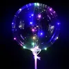 18 -calowy Ballon Transparent Kolorowe LED Balon Lights String Party7808075