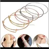 Bracelets Jewelry5/10pcs 매력 뱅글 확장 가능한 와이어 브레이슬릿 여성을위한 조절 가능한 뱅글 DIY 보석 제조 드롭 배달 2021 Zobij