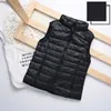 Vrouwen Ultra Light Down Vest Winter Warm Plus Size 4XL witte eendendonsjack Vrouwelijke vesten stand kraag mouwloze vest 211013