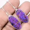 purple costume earrings