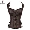 NXY sexy set corsetto gotico bustier top stile punk halter neck overbust lingerie corsetto con osso di plastica steampunk plus size girovita 1130