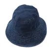 Big Head Homme Grand taquette Chapeau de godet Hommes et Femmes Quatre Saison Couleur Solide Denim Plus Taille Fisherman Chapeaux