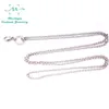 Mesinya 28 '' 32 '' 2.5mm 316L En Acier Inoxydable Personnalisé Rolo Chaîne Collier Flottant Charme Longe Pendentif Médaillon Chaînes