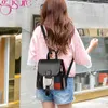 Gusure Mini рюкзак женщины мода искусственная кожа сумка для девочек-подростков многофункциональный маленькие рюкзаки женский телефон pocke y0804