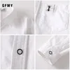 GFMY Spring Oxford Textile Cotton Ribbon Decoration boys white Shirt 3T-14T British style Kid Casual School Clothes 220222