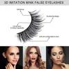 20 par/pakiet Faux 3D norka rzęs Style Style Fałszywe rzęsy okrucieństwa Naturalne długie Crisscross Eye Eye przedłużenie makijaż