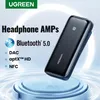 Bluetooth 5.0 приемник USB DAC 3.5 мм беспроводной аудиоусильники усилитель для наушников NFC APTX LL APTX HD QCC3034 Bluetooth 5.0 адаптер