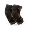 Knie pads elleboog 1 paar sport nylon compressie brace huls voor basketbal fitness beschermer druppel