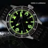 Merkur Męskie nurkowanie Zegarki Mężczyźni Automatyczny Zegarek GMT Sport Luksusowy mechaniczny Zegarek Luminous 100M Wodoodporna Bezel ceramiczny