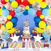 Carnaval Circus Festa Fontes Balões Garland Arch Kit Pastel Látex Balão para Bebê Chuveiro Menino Festa de Aniversário Decoração 210626