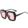 Zonnebrillen A69F Oversized vierkante flip omhoog Zonneglazen Vintage Retro Double Lens Style Shades 20215550443