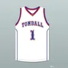 Nikivip Jimmy Butler 1 Tomball High School Cougars Blau Weiß Rot Retro Klassisches Basketballtrikot Herren genähte Trikots mit individueller Nummer und Namen