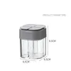 Tools & Accessories Transparent Spice Jar 4 In 1 Salt And Pepper Seasoning Bottle With Lid Kitchen Moisture-proof Condiment Cruet Storage Co