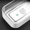 Dubbelskikt Lunchkasse Portable Rostfritt stål Miljövänlig Isolerad matbehållare Storage Bento Boxes med Håll varm väska DAS222