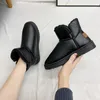 Boots Women's Overshoe 2021 High Heels Leather Winter Sneakers Shoes Autumn Cotton Sabot 2022 Western Platform