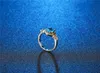 Cluster ringar 925 Silver Färg Smycken Sapphire Bröllop Diamant för Kvinnor Anillos Bizuteria Gemstone Blue Topaz Ring