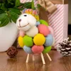 Kerstversiering Xmas Ornamenten Handgemaakte Schapen Miniatuur Versierde Boom Opknoping Ornament Standbeeld Beeldjes Partij Accessoires voor Gift