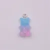 Gradiente Mini Jelly Bear Candy Slime Charms Portachiavi Braccialetti Modellazione di gioielli Q03132668830