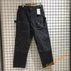 Zware stof canvas multi-pocket Kapital cargo broek mannen vrouwen kwaliteit multi-line broek zwarte abrikozen mannen