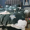Yatak Takımları Lüks Kış Kadife Polar Çiçek Balon Nakış Kız Set Kısa Peluş Yorgan Kapak Çarşaf Gömme Yastık Kılıfı
