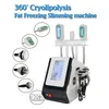 7in1 Cryolipolys Liposuction Bantning Maskin 3 Handtag Frys Lipoler Kavitation RF Cryo Cryoterapy Fett frysning maskiner