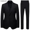 Luxury Mens Grey Suit Fashion Party Wedding Smoking dello sposo Groomsmen 2 pezzi Suit (giacca + pantaloni) Costume maschile Mariage Homme 210524