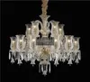 Modern LED Large Chandeliers Living Room Minimalist Restaurant Lamps Creative Bedroom Light Luxury Candle Glass Crystals For Chandelier