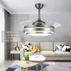 Ventilateurs de plafond ventilateur minimaliste moderne avec lumière LED lampe De Style nordique pour salon Ventilador De Techo décor à la maison BC