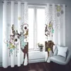 Blackout personalizzato Living Room Tendes Modern Fashion Drapes Cortinas per Grils Animal Window Tenda