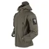 Veste Tactique Hommes Militaire Peau De Requin Soft Shell Coupe-Vent Imperméable Bomber Manteaux Hommes Randonnée Chasse À Capuche Combat Vestes 211110