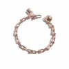 Stainless steel Heart U Shape T locks bracelet for man Women Fashion Jewelry rose gold silver gold love bangle Party Gift with box292S