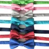 9.5 * 5cm 귀여운 아기 아이트 인쇄 나비 넥타이 어린이 복고풍 솔리드 컬러 Bowtie 패션 액세서리 파티 클럽 장식