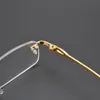 Modne oprawki do okularów przeciwsłonecznych TAG markowe okulary rama mężczyźni Retro kwadratowy projektant bezramowe okulary dla kobiet krótkowzroczność komputerowy spektakl Nerd