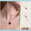 Colliers Pendentifs Jewelryly Astral Tetrad Collier En Or Rose Avec Motif De Constellation Womens Clavicule Chaîne Bijoux Cadeau Dod886 Chai