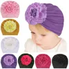 Neugeborenen Hut Kopfbedeckung Kleinkind Pfingstrose Blume Baby Mützen Haar Zubehör Schutz Hut für Kinder Kinder