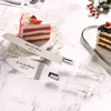 Couteau de gâteau de mariage personnalisé Serveur Set Laser Gravé Transparent Cake Shovel Set Nom personnalisé Décoration de mariage Cake Cutter 211122