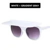 Ogólne okulary przeciwsłoneczne Flip Up Square Kobiety Gradient Gray mężczyźni podwójne unisex gogle okulary UV4009043753