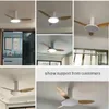 Ceiling Fans Modern LED Fan With Remote Control Light For Dining Living Room Bedroom Frequence Conversion Ventilador De Teto 220V