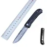 Coltello pieghevole tascabile GT962 Damasco / lama D2 manico in ebano salvataggio tattico campeggio caccia pesca coltelli strumento di sopravvivenza EDC