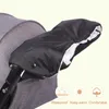 Barnvagnsdelar Tillbehör Vinter PRAM Hand Mitten Baby Carriage Presschair Warm Fleece Cover Infant Glove Warmer