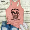 Umeko 2020, moda de verano, camisetas informales con estampado de letras, camisetas sin mangas para mujer, ropa de dibujos animados, camisetas sin mangas para mujer, camisetas 5XL de talla grande X0507