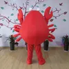 Mascot kostymer röd krabba maskot kostymer unisex fancy costume maskotte halloween födelsedag243r