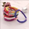Jelly, Glow Bracelets Jewelrysoft Clay Surfer African Beads Choker Colorf Bracelet Elastic Handmade Boho Lightweight For Women Girls 6Mm Sum