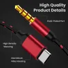 Micro Usb Type C To 3.5mm Jack Aux Audio Cable Nylon Braid For Headset Speaker Headphone Car Adapter