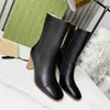 2021 woman leather heels Martin boots shoes Womens Ankle Boot Designer luxury women Knight Work Safety Motorcycle Rain Fashion winter booties shoe size 35-43