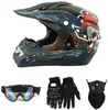 Motorfiets Helmen Motocross Helm Jeugd Volwassen Off-Road Dirt Bike ATV UTV Outdoor Sports Beschermende Gear Past Men Dames Goggles Face Shiel