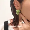 2021 Ins Japanese cute grape Earring resin fruit creative exaggeration trend hip-hop niche jewelry girl earrings for women classic gift