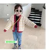 Girls Floral Cardigan 2021 Höst Ny Loose Children's Sweater Jacket Baby Girl Långärmad Top Knitwear Y1024